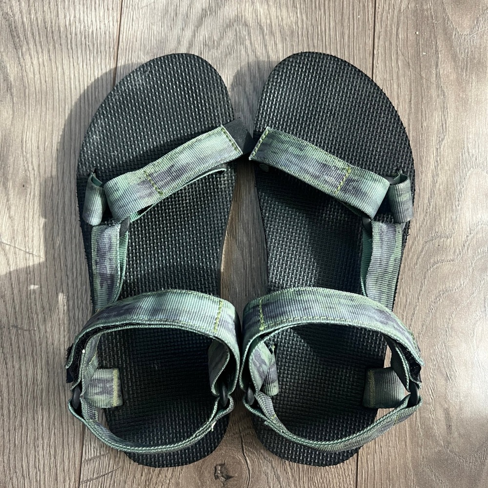 Teva Original Universal Mens Sandals Green Camo 1127475 Size 9 - Picture 2 of 8